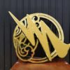 Stainless steel light sign