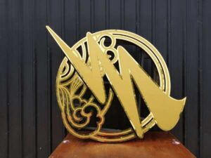 Stainless steel light sign