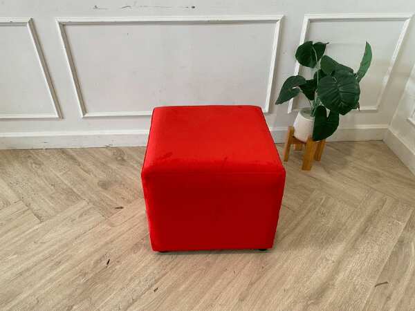 Stool with fabric cushion *New, never used