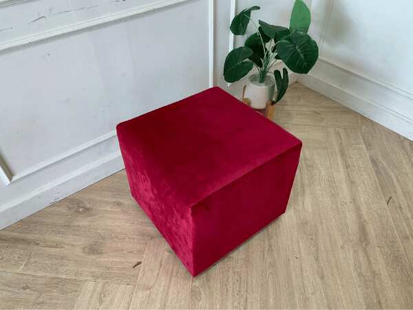 Stool with fabric cushion *New, never used
