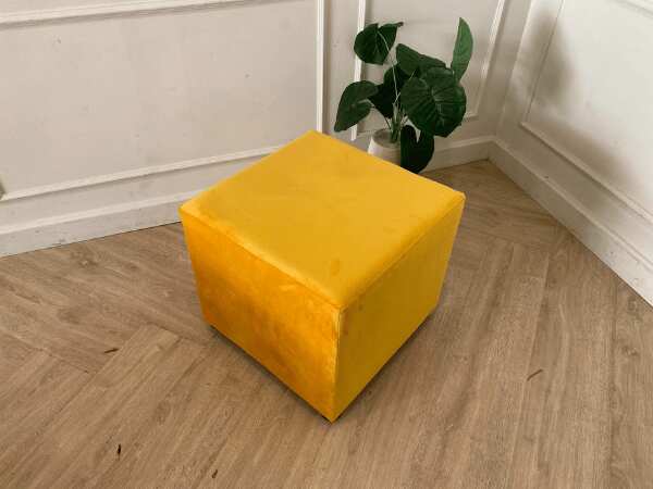 Stool with fabric cushion *New, never used