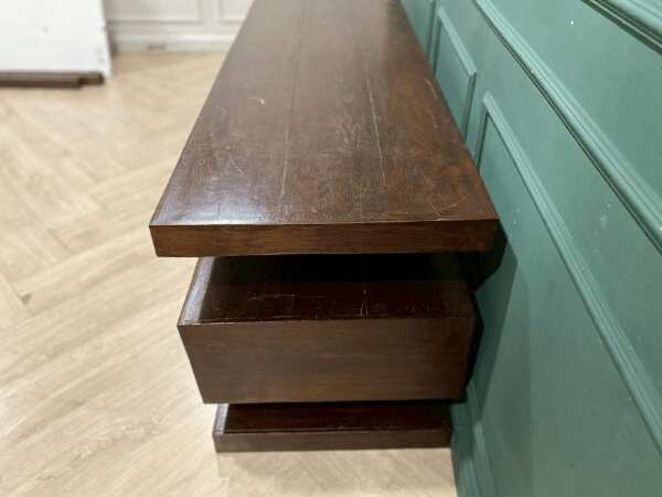 Geometric design wooden TV stand 200 cm