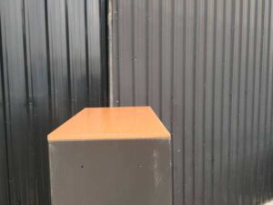 Black 6-Compartment Steel Bookshelf_0W7QA0LHVS