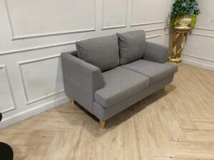Modern gray fabric 2-seater sofa_1J2T982LJP