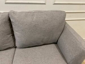 Modern gray fabric 2-seater sofa_1J2T982LJP