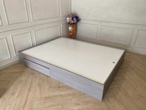 5-foot bed, 1 drawer, gray, minimalist style_1W8A8ZYT5F