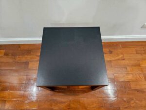 IKEA LACK side table, square particle board, dark brown color (3 pieces)