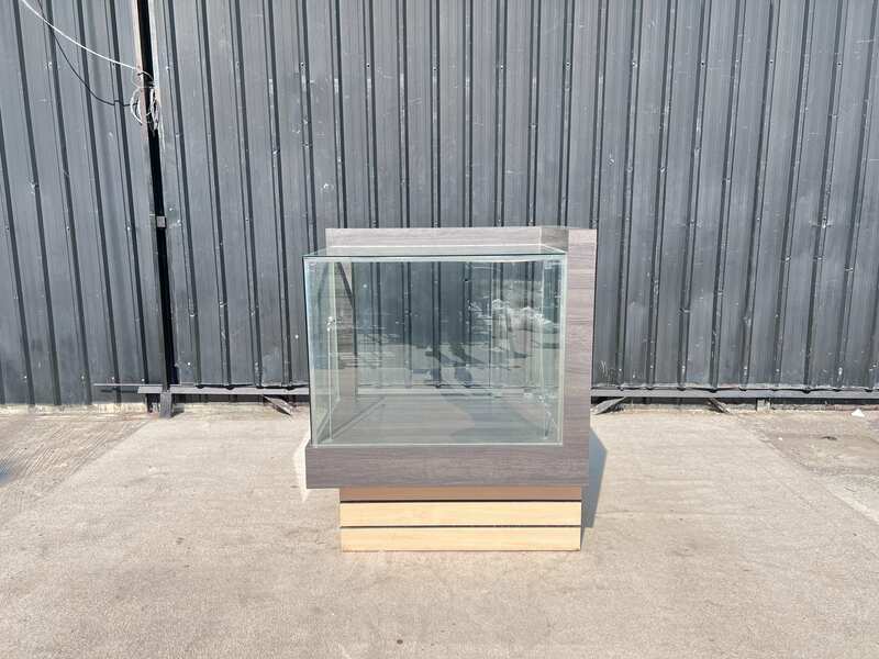 Jewelry display case, glass display cabinet, 1 compartment