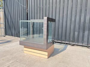 Jewelry display case, glass display cabinet, 1 compartment