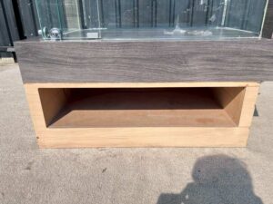 Jewelry display case, glass display cabinet, 1 compartment