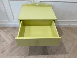 Louis style bedside cabinet, cream-yellow color, 1 drawer bedside cabinet_2HV2X8Z0HN