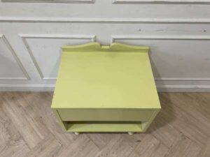 Louis style bedside cabinet, cream-yellow color, 1 drawer bedside cabinet_2HV2X8Z0HN