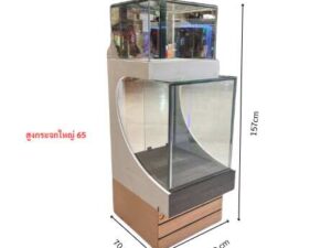 Jewelry display case, tall glass display case, double-layered glass (1)