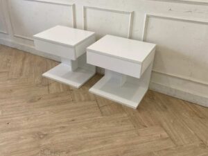 White wooden bedside table with 1 drawer_33Q8TFH4H6
