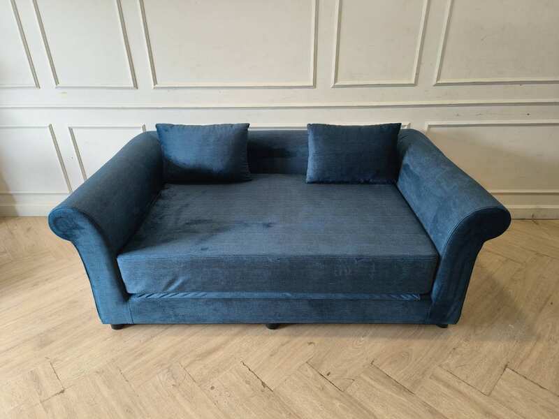 Velvet Sofa Bed with Adjustable Backrest (Brand New)
