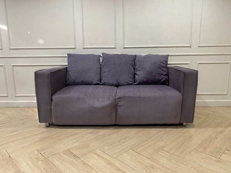 3-Seater Sofa with Fabric Cushions, Gray