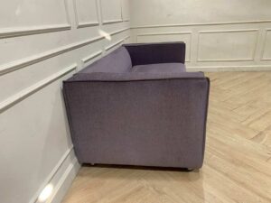 3-Seater Sofa with Fabric Cushions, Gray