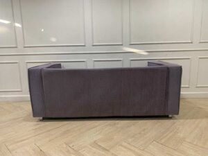 3-Seater Sofa with Fabric Cushions, Gray