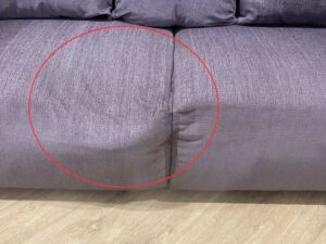 3-Seater Sofa with Fabric Cushions, Gray