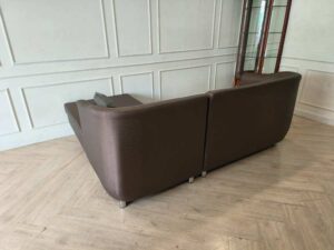 Cozy Modern L-Shaped Sofa in Brown (Brand New)