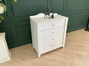 Storage cabinet with 4 drawers, wooden frame, white_48R1W67MBO