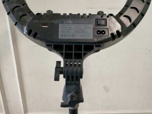 LED Soft Ring Light 90-265 Watts, Black Steel Stand