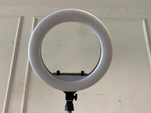 LED Soft Ring Light 90-265 Watts, Black Steel Stand