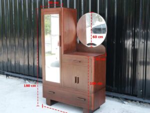 Dressing table, wooden frame, imported from Europe. (The cabinet on the left is for hanging clothes.)_4NJ7ZW6PD8