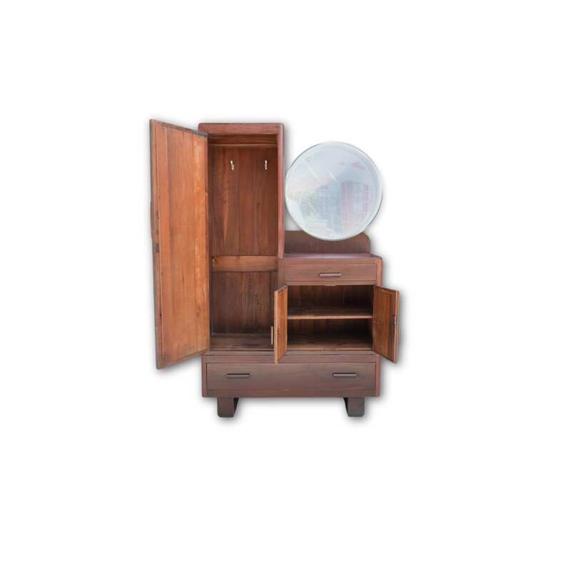 Dressing table, wooden frame, imported from Europe. (The cabinet on the left is for hanging clothes.)_4NJ7ZW6PD8