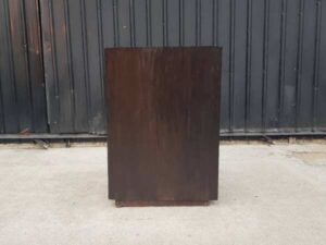 2-door wooden cabinet, dark brown_4O376FFPRX