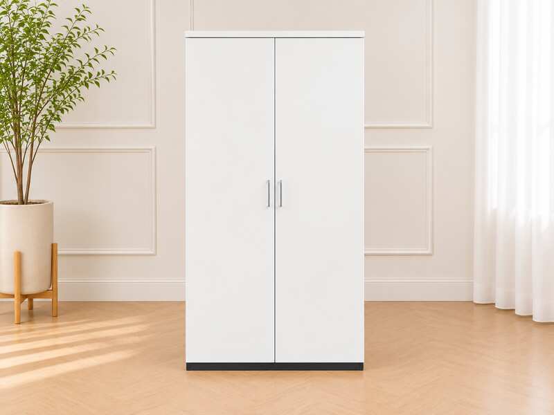 Executive coat hanger, 2 doors, light gray, 1 drawer inside._IQ1VH7GHJ5_4WEJZLAVGI