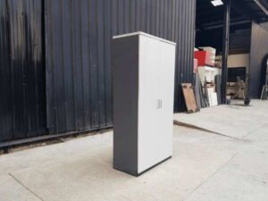 Executive coat hanger, 2 doors, light gray, 1 drawer inside._IQ1VH7GHJ5_4WEJZLAVGI