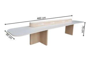 Conference table with power strip 460 cm