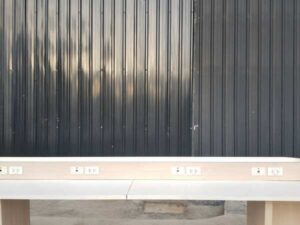 Conference table with power strip 460 cm