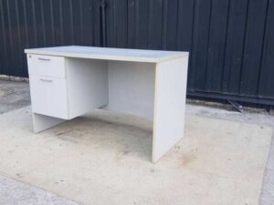 White 2-drawer desk, TAIYO brand