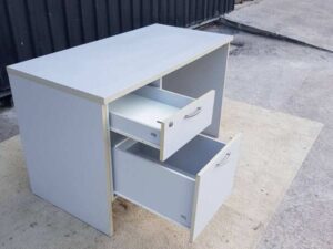 White 2-drawer desk, TAIYO brand
