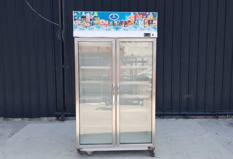 SANDEN INTERCOOL 2-Door Stainless Steel Freezer, Model YPM-110P