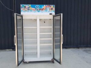 SANDEN INTERCOOL 2-Door Stainless Steel Freezer, Model YPM-110P