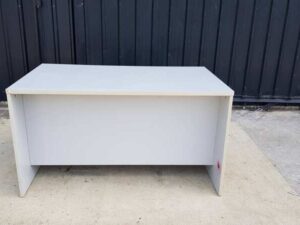 2-drawer desk, gray MDF frame, 135 cm wide
