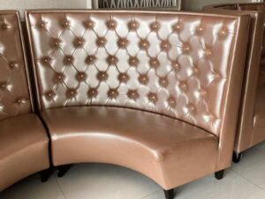 Curved leather sofa, lounge sofa, restaurant nightclub sofa_GFOTGN8L2A_5J33NAUOHJ