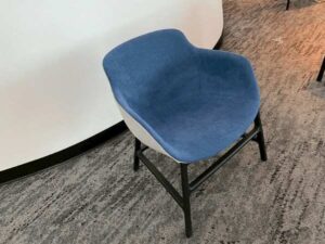 Sofa chair, fabric upholstery, blue color._5V595PW4RS