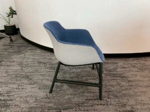 Sofa chair, fabric upholstery, blue color._5V595PW4RS