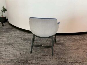 Sofa chair, fabric upholstery, blue color._5V595PW4RS