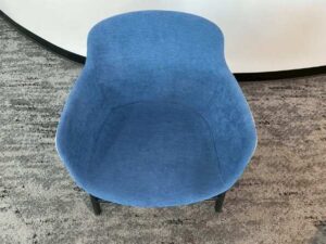 Sofa chair, fabric upholstery, blue color._5V595PW4RS