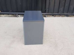 Dark Grey Mobile 3-Drawer Cabinet