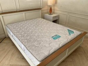 Bed with super spring mattress, reinforced with latex, 5 feet, 9 inches thick, Koncept brand