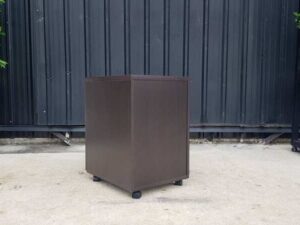 Mobile File Cabinet, 3 Drawers, Dark Brown