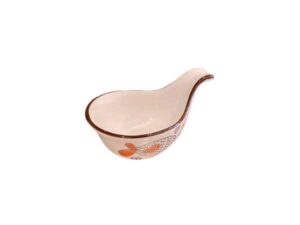 Ceramic fish-shaped dipping sauce cup