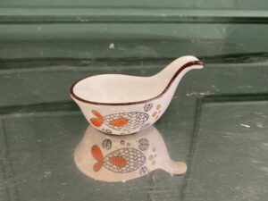 Ceramic fish-shaped dipping sauce cup