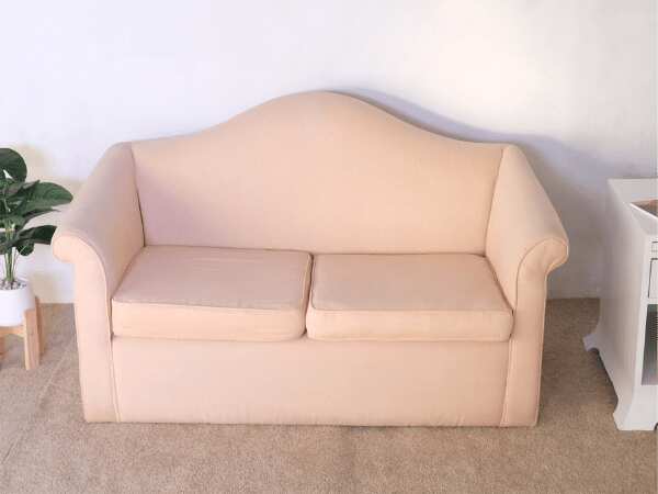 2 seater fabric sofa, light pink_R6UF6PGK35_65UGH3HJ6U